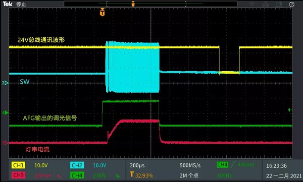 泰克AFG31252输出调光信号