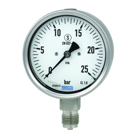 232.30和233.30波登管压力表 不锈钢型 过程工业 安全型